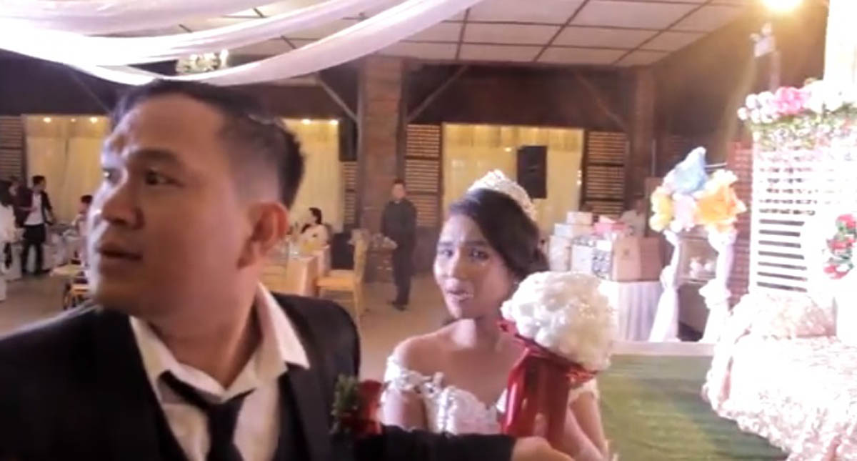 #Video Tornado acaba con la fiesta de recién casados