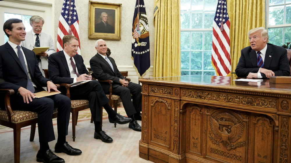 Si México no se sumaba a EE.UU., Trump hubiera echado abajo el TLCAN: experto - trump-kushner-lighthizer