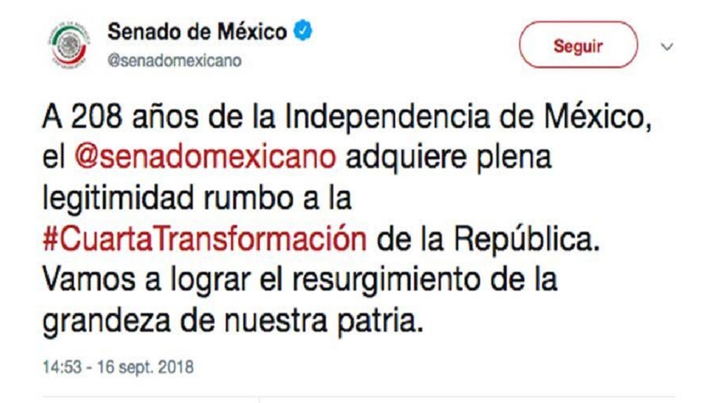 No me disculpé ni me responsabilizo del tuit: Martí Batres - tuit-senado-cuarta-transformacion