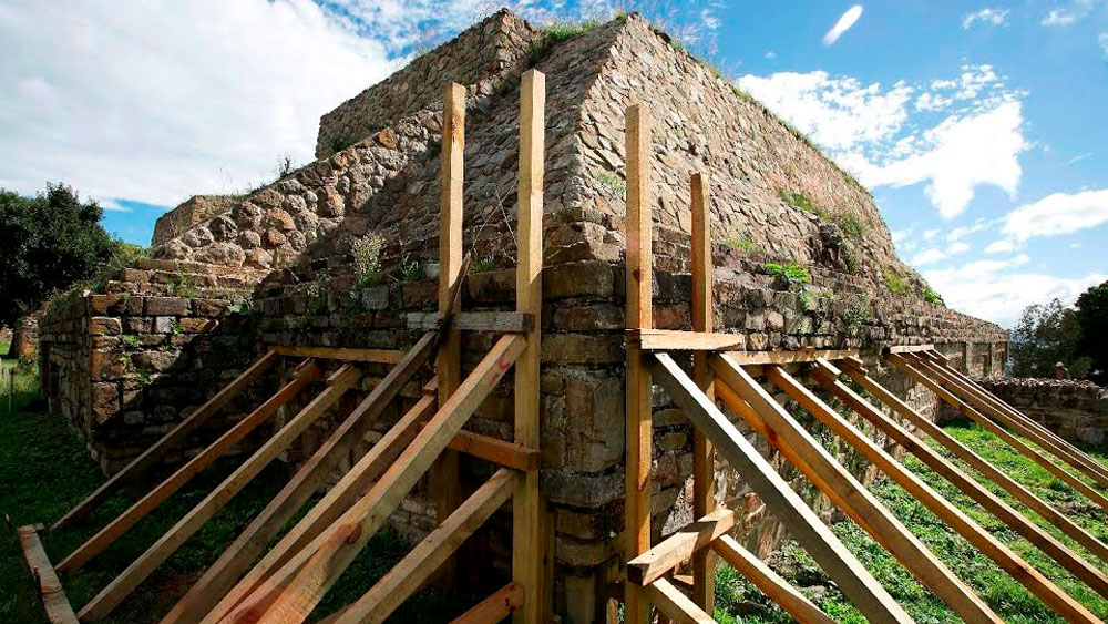 Zonas arqueológicas afectadas por sismos con 95 por ciento de avance