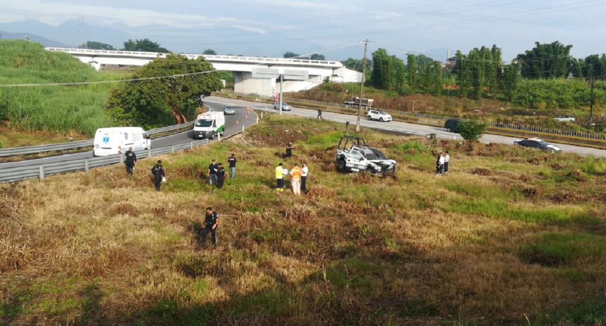 Exceso de velocidad mata a patrullero en Veracruz