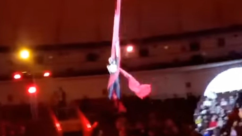 #Video Acróbata cae en pleno acto de circo en Rusia