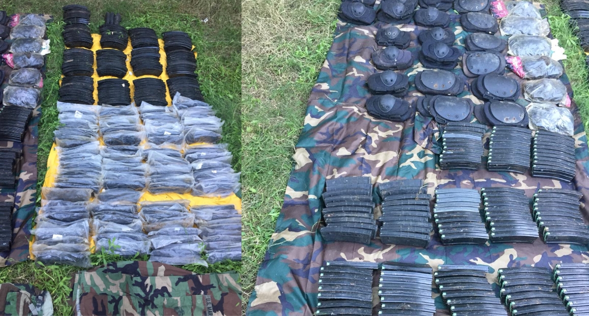 Aseguran cargadores, munición y equipo táctico en Tamaulipas