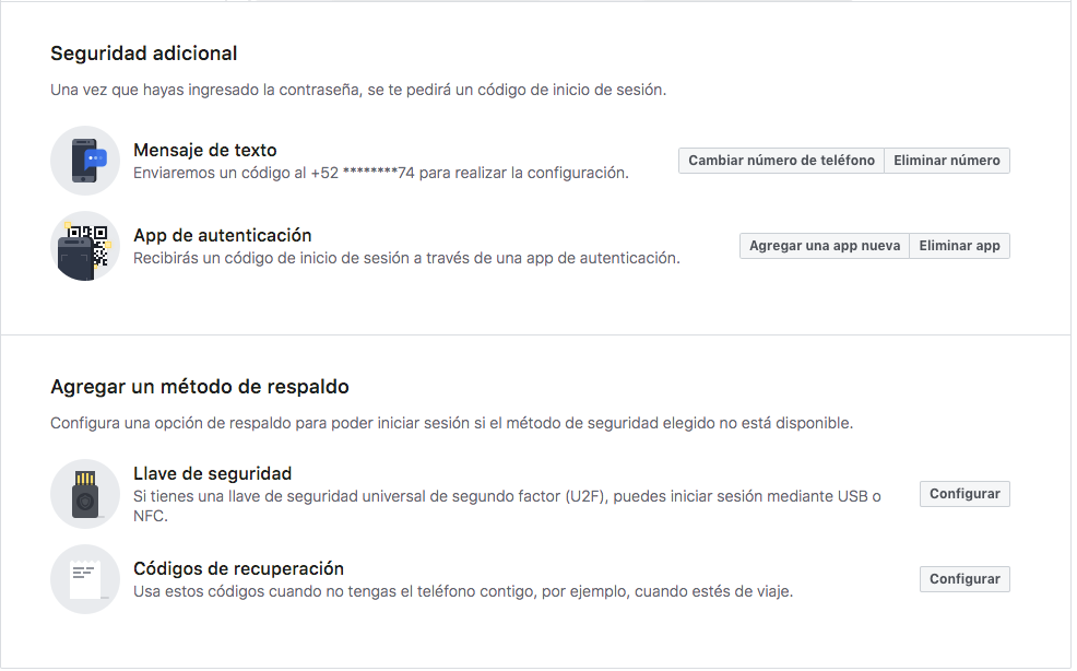 Venden inicios de sesión de Facebook en la Deep Web - autenticacion-dos-pasos-facebook-3