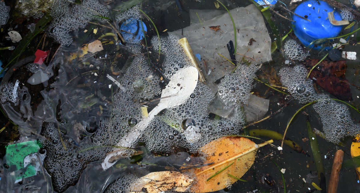 Recolectan con embarcación toneladas de basura en el Caribe hondureño