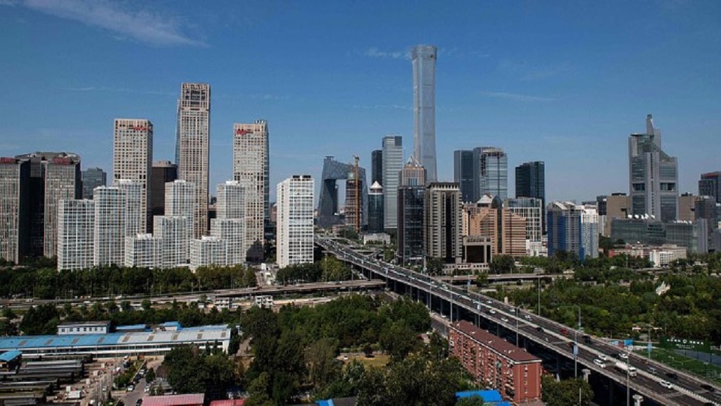El antes y después de la acumulación de smog tóxico en Beijing - beijings-central-business-district