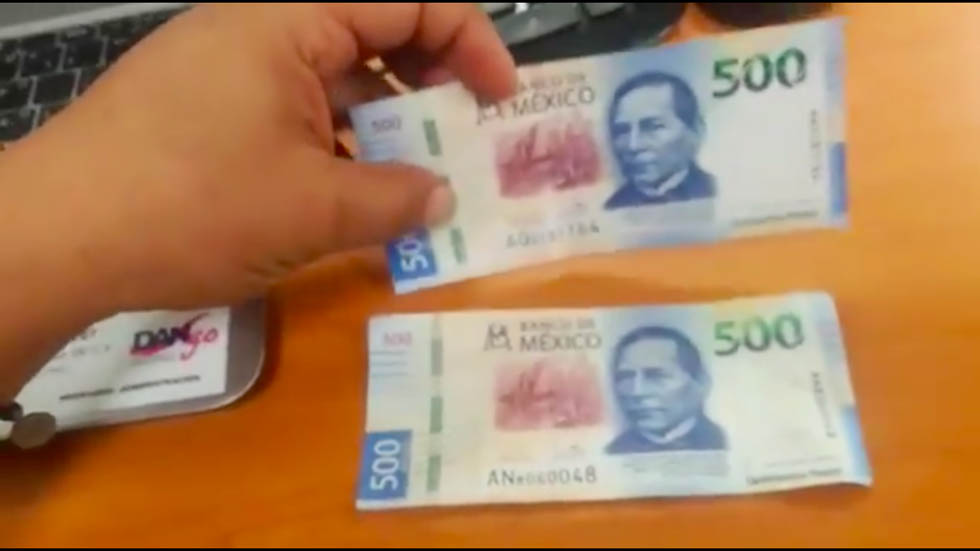 #Video Alertan por circulación de billetes falsos de 500 pesos