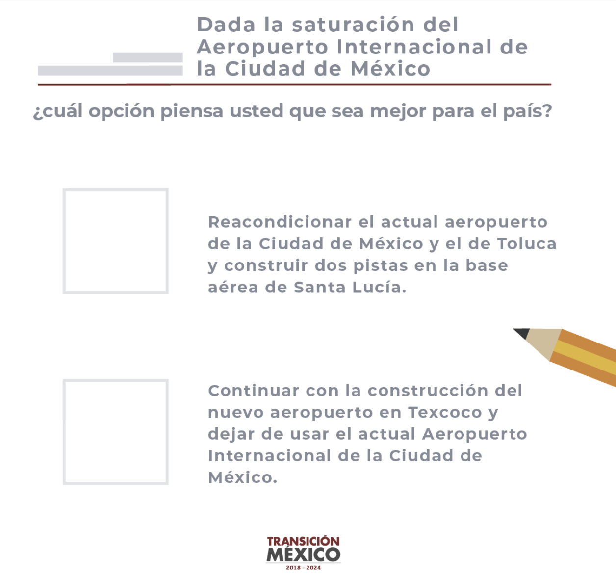 ¿Dónde informarse antes de la consulta sobre el nuevo aeropuerto? - boleta-consulta-naim