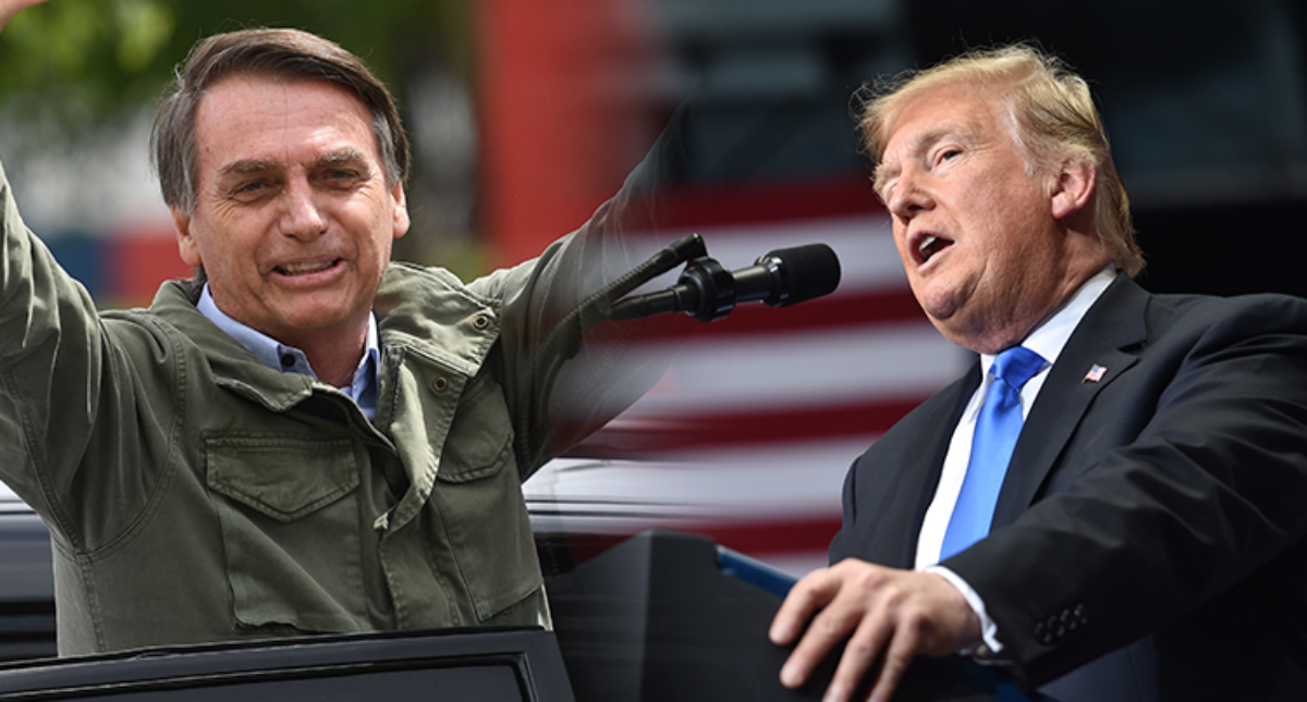 Bolsonaro nombra canciller a diplomático pro-Trump - bolsonaro-trump