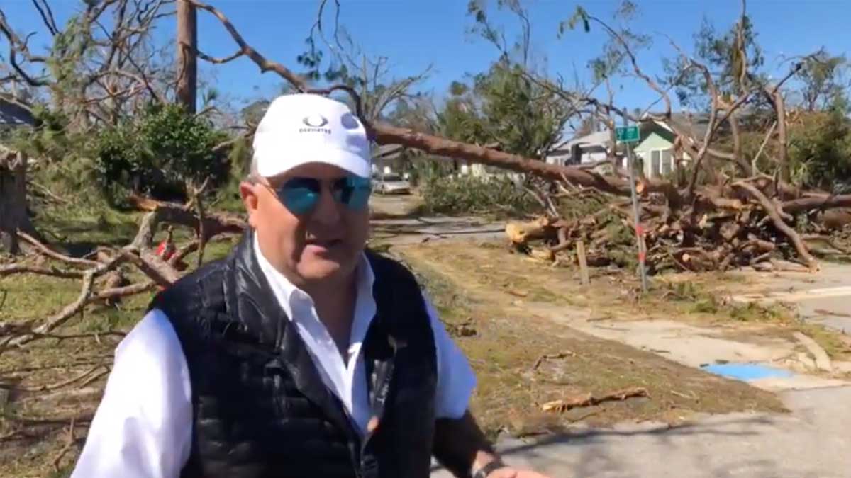 Devastación en Panama City tras el paso del huracán Michael