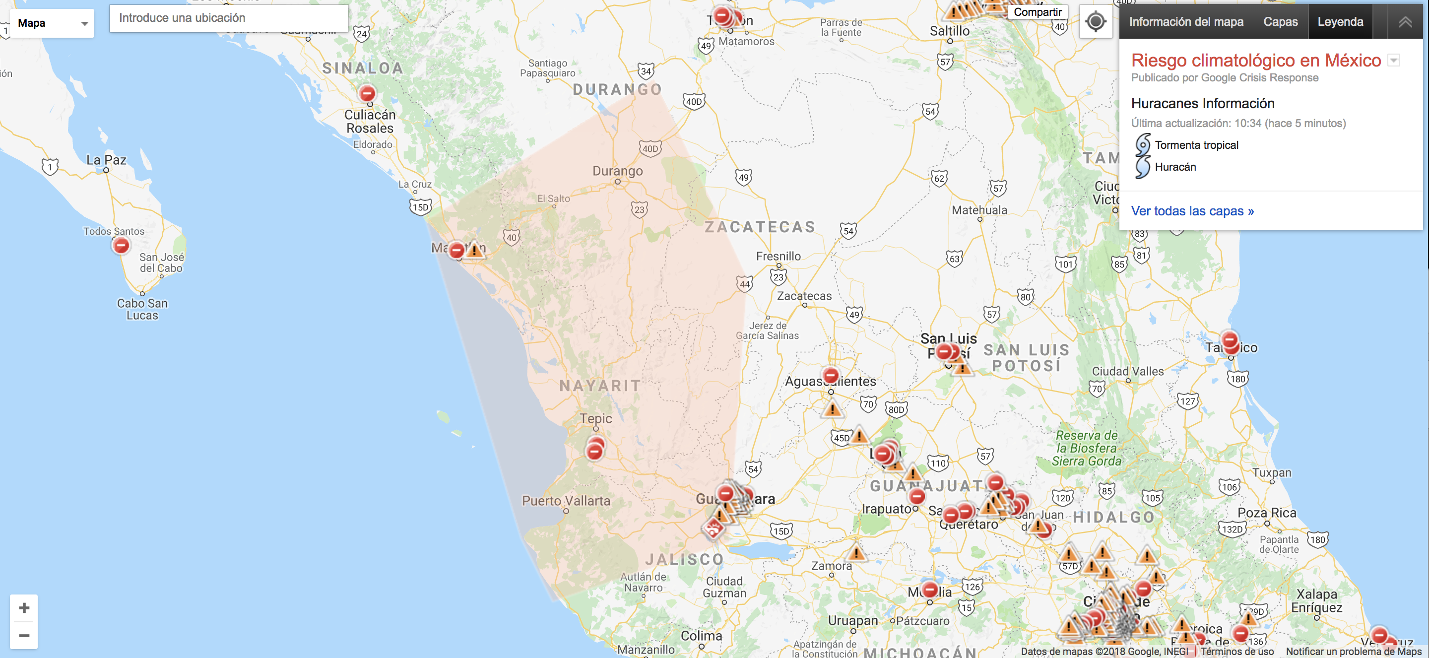 Google activa alertas y mapa de crisis por huracán Willa - captura-de-pantalla-2018-10-23-a-las-104126