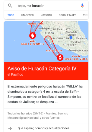 Google activa alertas y mapa de crisis por huracán Willa - captura-de-pantalla-2018-10-23-a-las-180453