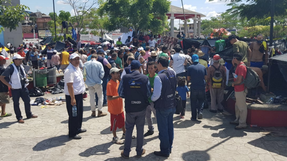 Instalan centros de acopio en la capital para apoyar a migrantes