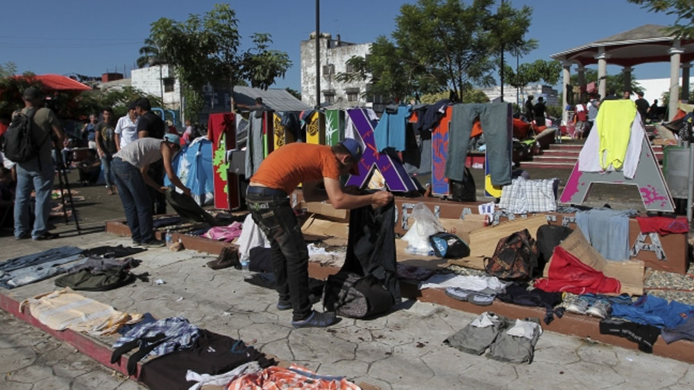 Caravana migrante se dirige a Escuintla