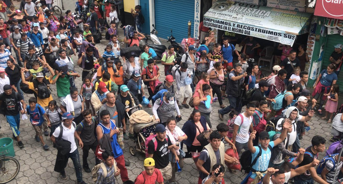 Tensión en la frontera sur de México por la caravana migrante - caravana-migrantes-hondurenos