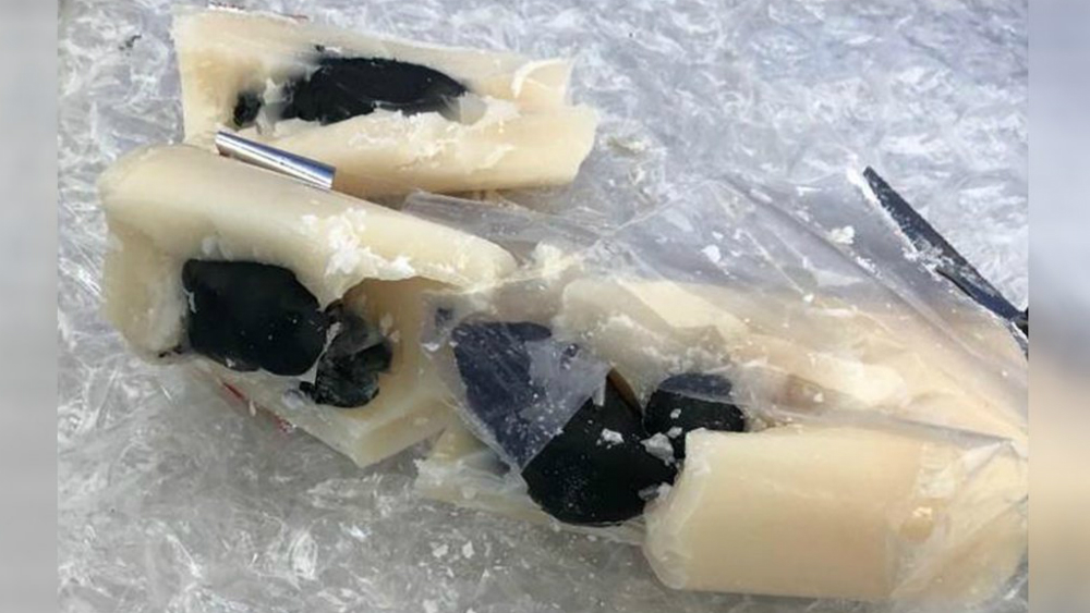 Policía Federal asegura en Tijuana droga oculta en cirio