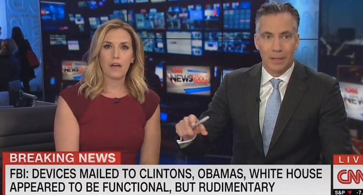 #Video El momento en que comienza a sonar la alarma de explosivo en CNN