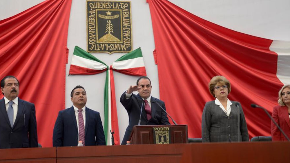 Cuauhtémoc Blanco toma protesta como gobernador de Morelos
