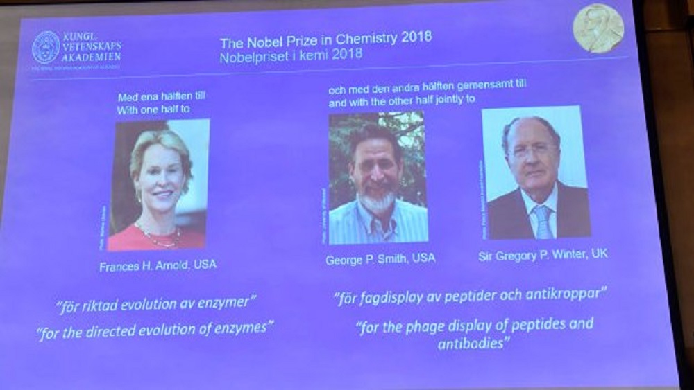 Dan Nobel de Química a tres científicos por desarrollo de proteínas