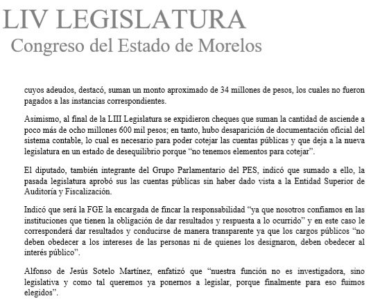 Diputados de Morelos denuncian a legislatura anterior por desvíos - diputados-morelos-denuncian-anterior-legislatura-4