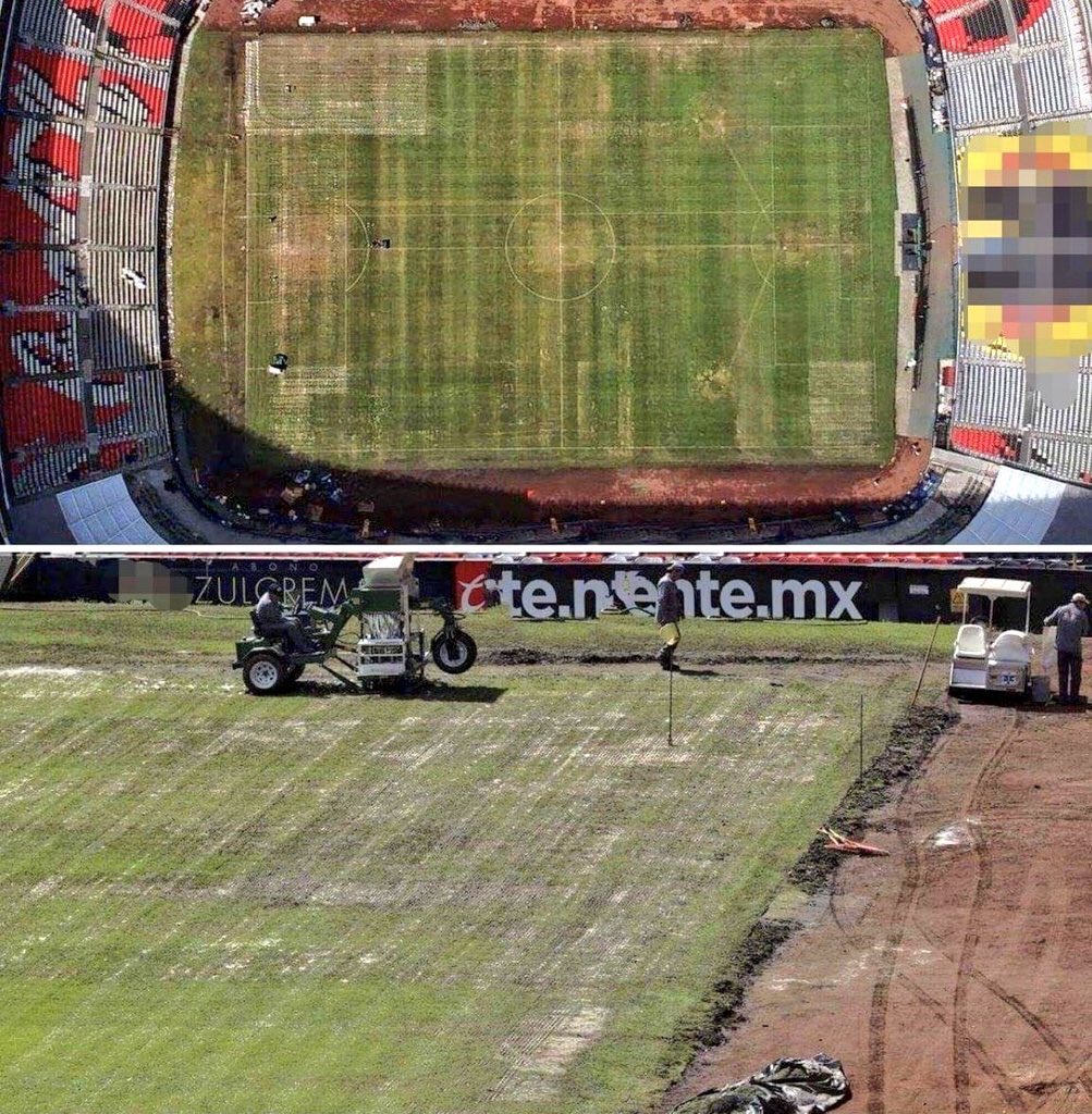 Difícil revertir el daño a la cancha del Estadio Azteca - estadio-azteca-dano