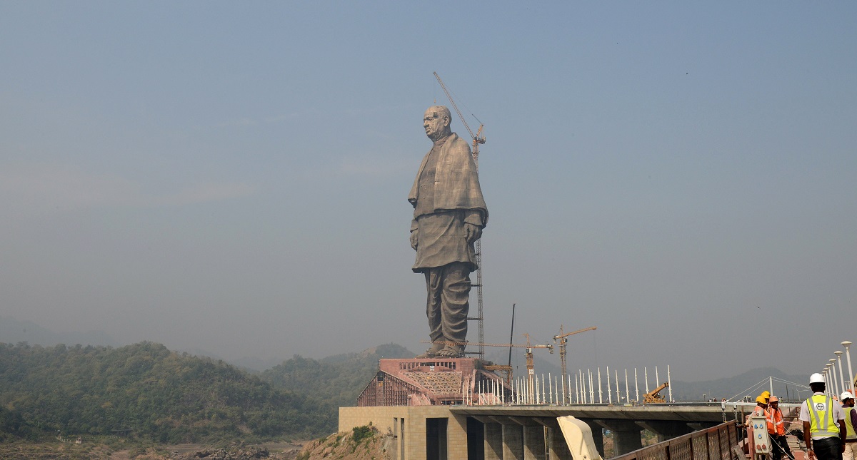 Concluye construcción de la estatua más alta del mundo en India