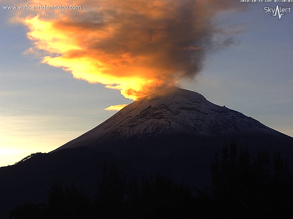 El Popocatépetl emite 121 exhalaciones en 24 horas - exhalaciones-popocatepetl-1