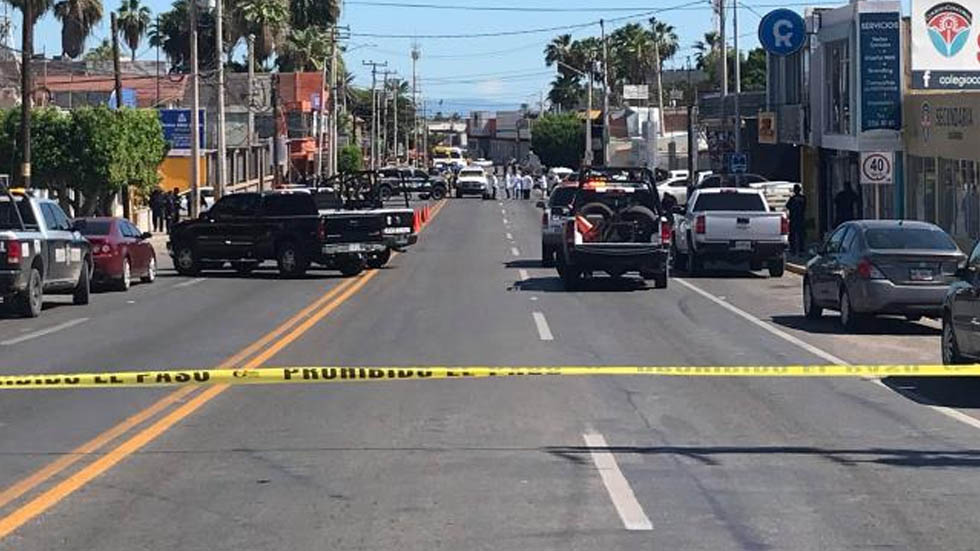 Ataque armado en Guaymas deja cinco policías muertos