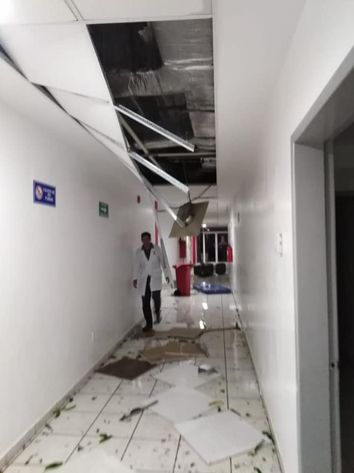 Willa provoca cortes de energía y afectaciones en Sinaloa - hospital-general-escuinapa-willa-3