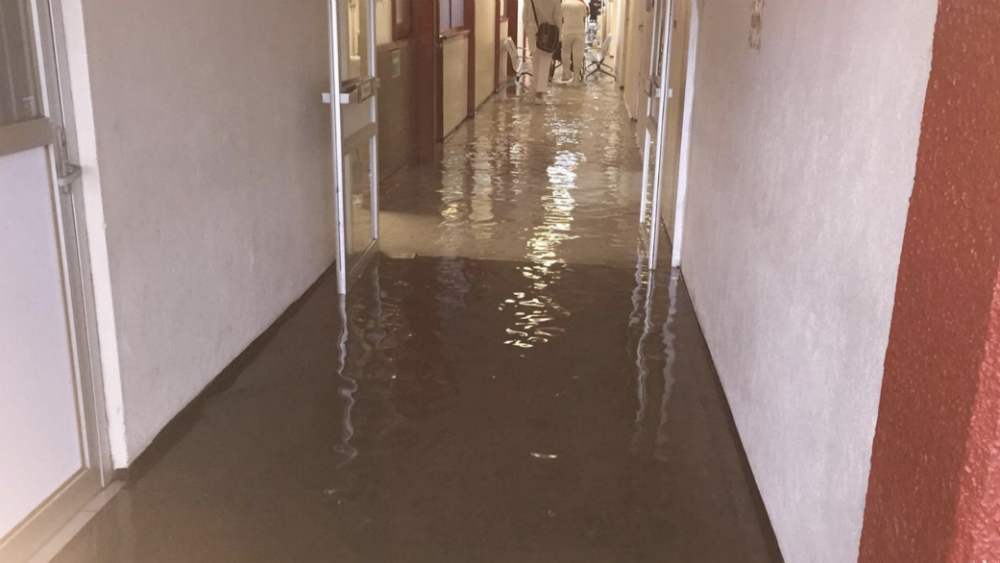 Se inunda el hospital general de Ticomán en Ciudad de México