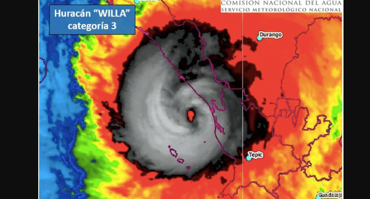 Primeros efectos de Willa llegan a Sinaloa