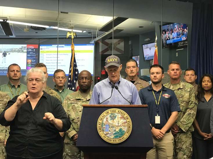 Huracán Michael toca tierra - huracan-michael-florida-gobernador