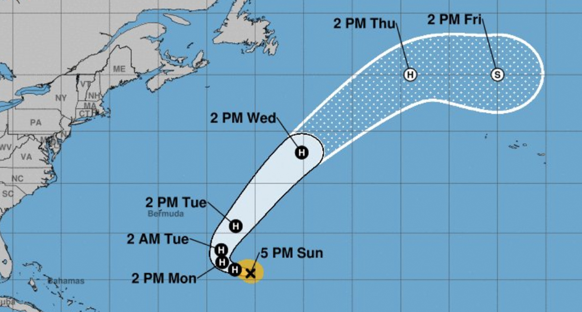 Huracán Óscar continúa fortaleciéndose en el Atlántico