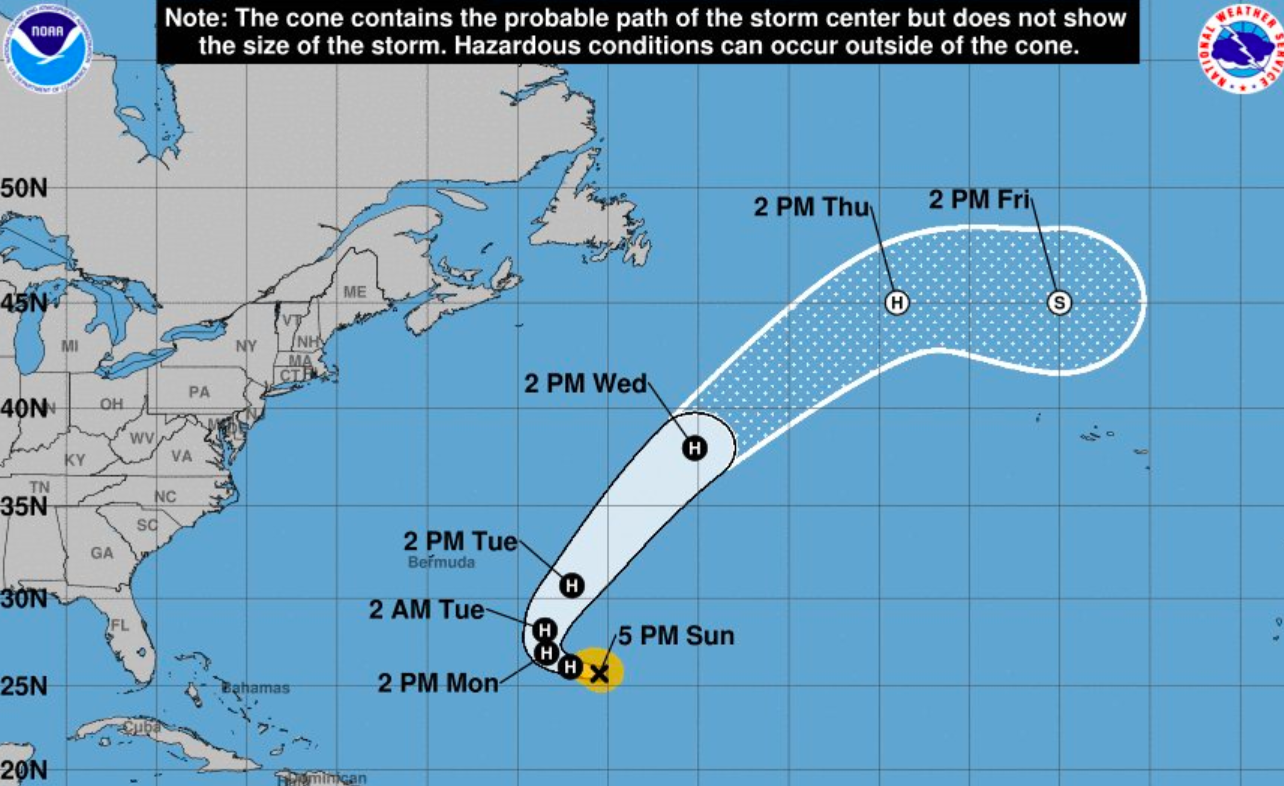 Óscar se convierte en huracán categoría 1 en el Atlántico