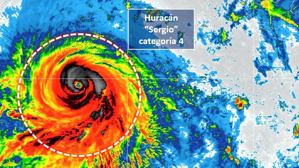 Huracán Sergio se aleja del país