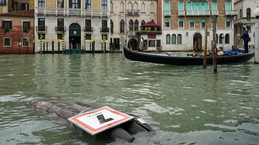 Tormentas en Italia inundan el 75 por ciento de Venecia