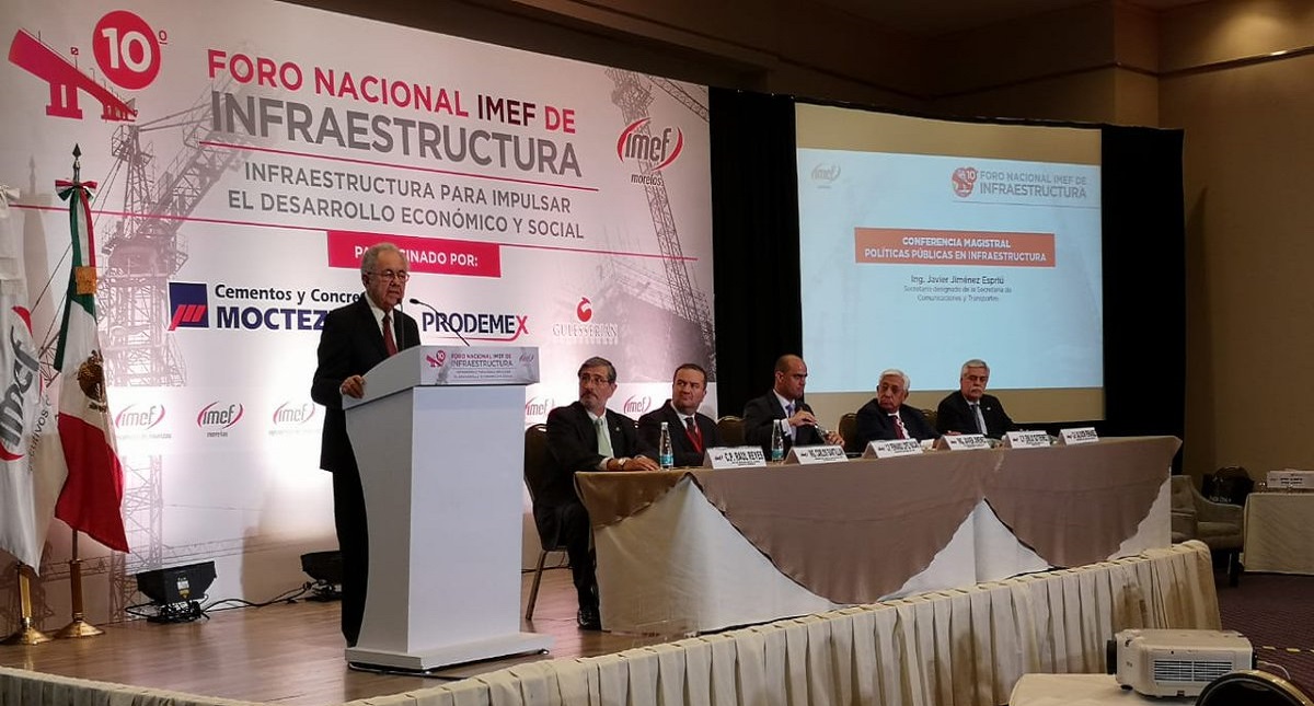 Nueva SCT analiza quitar el hangar presidencial - jimenez-espriu-en-foro-nacional-de-infraestructura