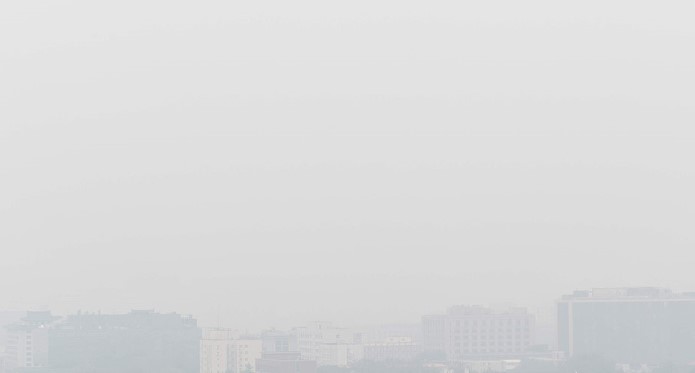 El antes y después de la acumulación de smog tóxico en Beijing - jingshan-park-beijing