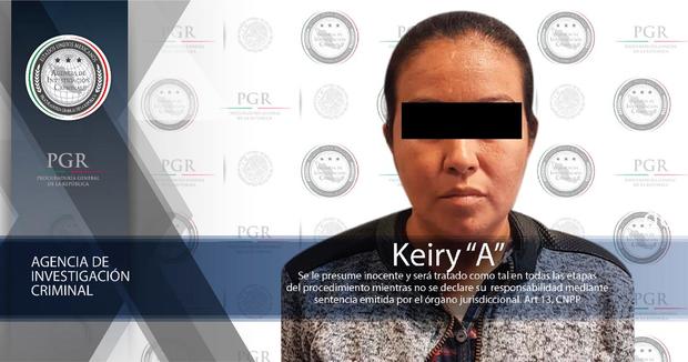 Recapturan a "La Keiry", pareja de líder de los Tequileros - keiry-detenida-aic