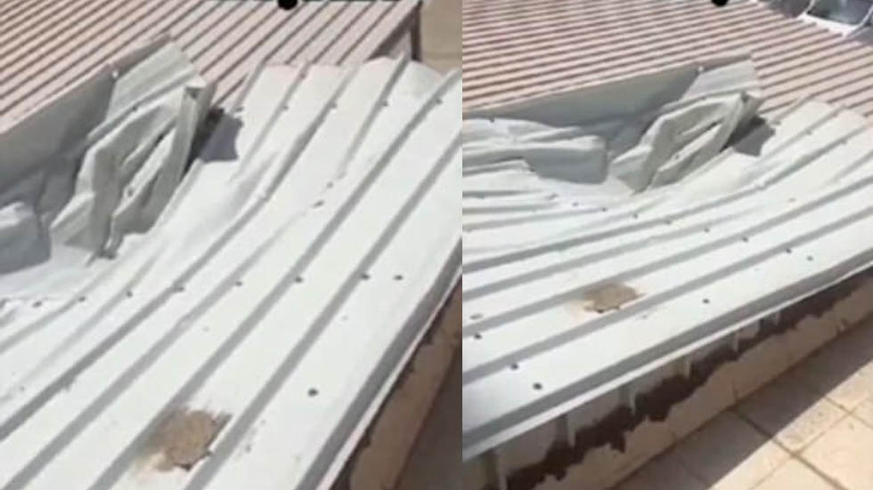 #Video Encarcelan a mujer que grabó caída de su empleada en Kuwait - kuwait-mujer-cae-apartamento-toldo-metal