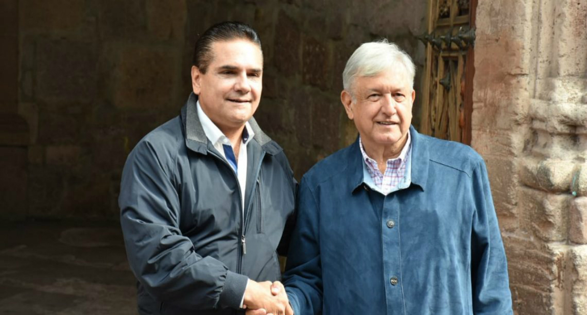 López Obrador se reúne con el gobernador de Michoacán López Obrador se reúne con el gobernador de Michoacán