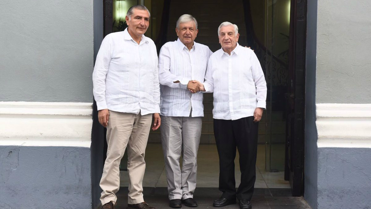 López Obrador se reúne con el gobernador de Tabasco López Obrador se reúne con el gobernador de Tabasco