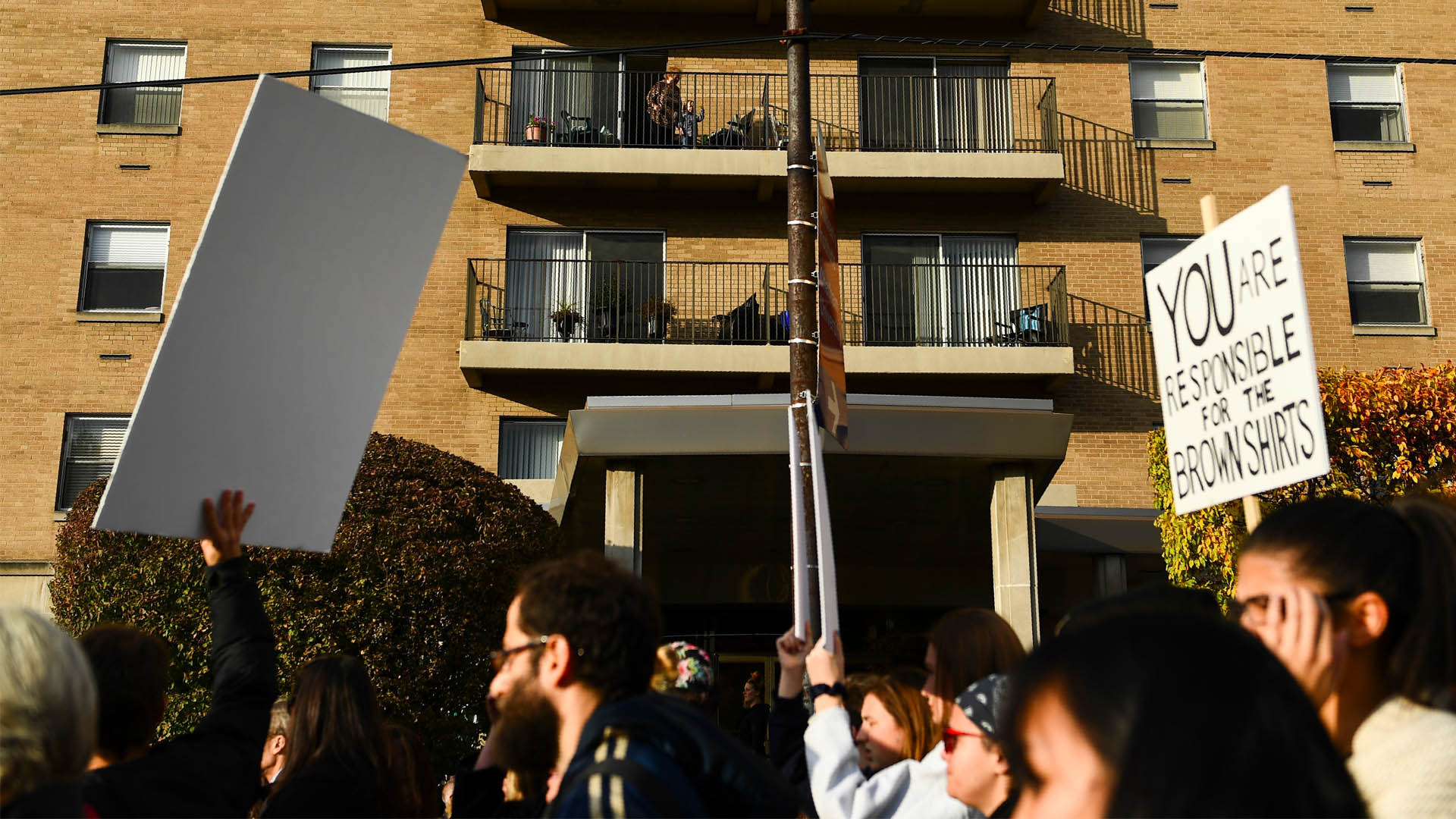 Protestan en sinagoga de Pittsburgh contra visita de Trump - manifestantes-sinagoga-estados-unidos-2