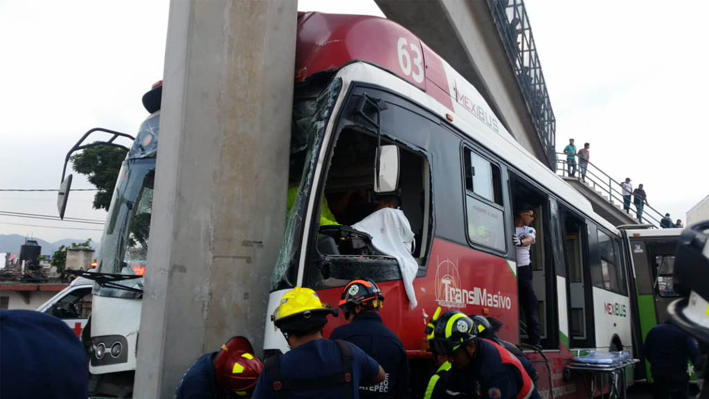 Accidente de Mexibús en Ecatepec deja 10 heridos