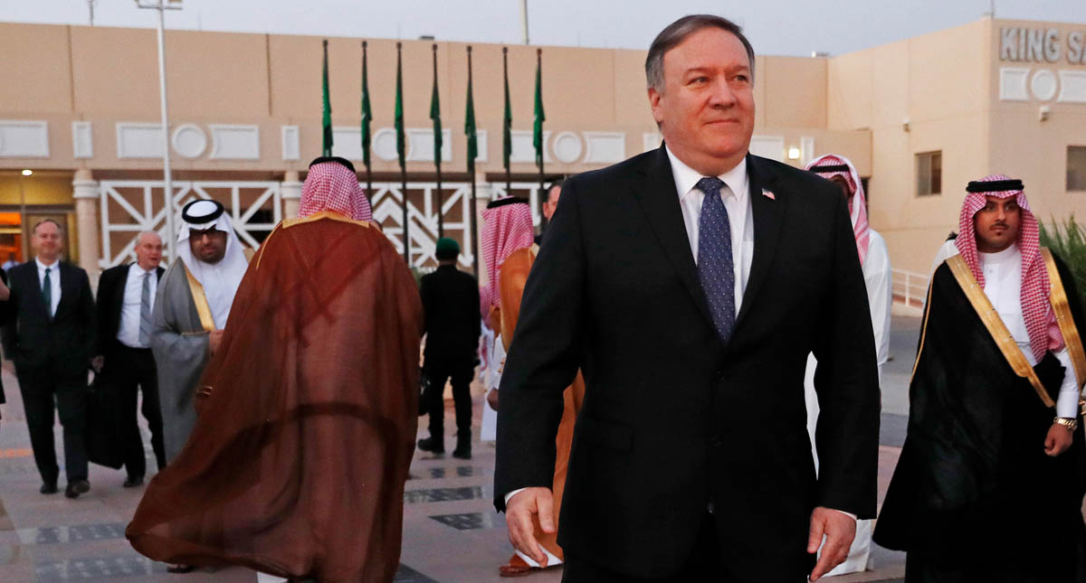 Arabia Saudita dispuesta a investigar desaparición de Jamal Khashoggi - mike-pompeo-en-arabia-saudita