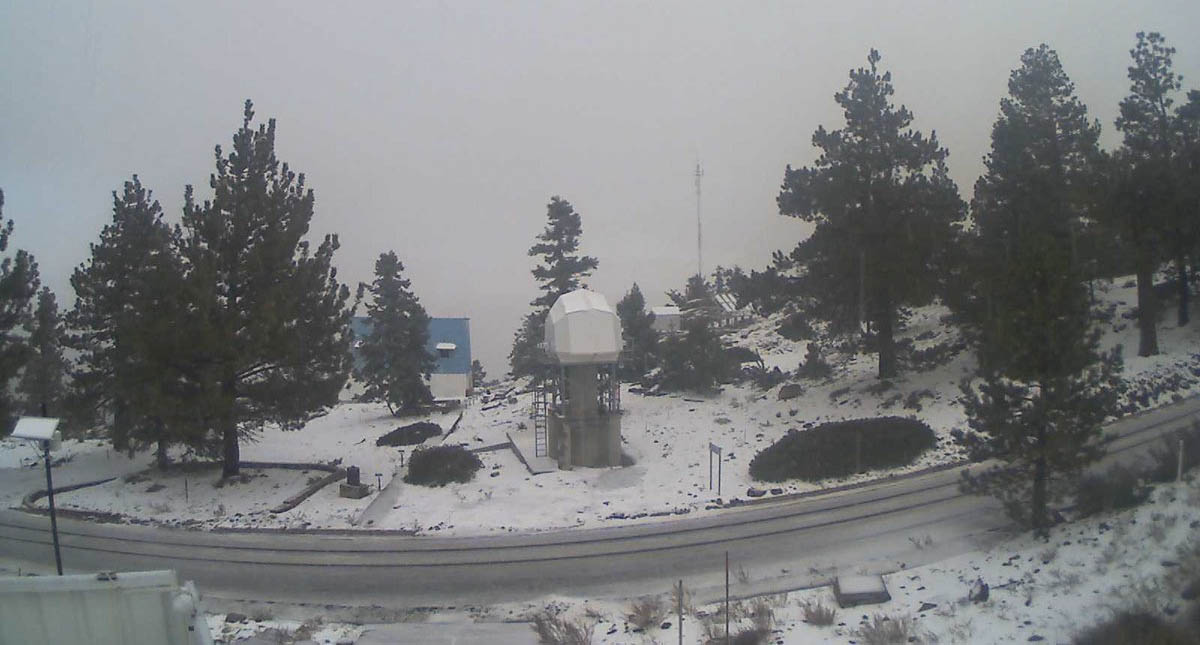 Se registra la primera nevada de la temporada en Ensenada