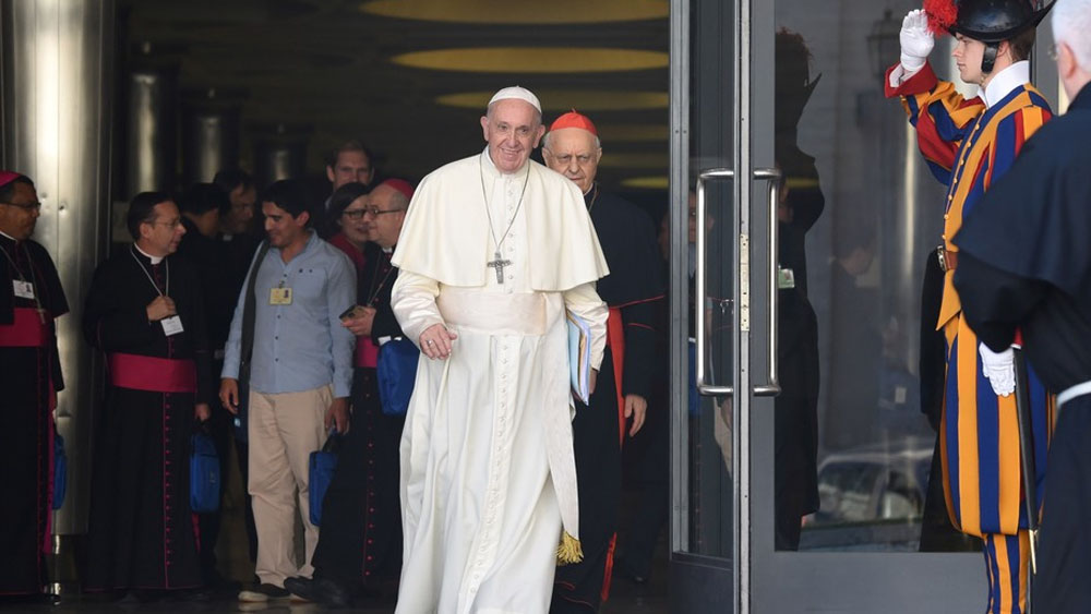 Cae el papa Francisco tras salir de reunión en el Vaticano