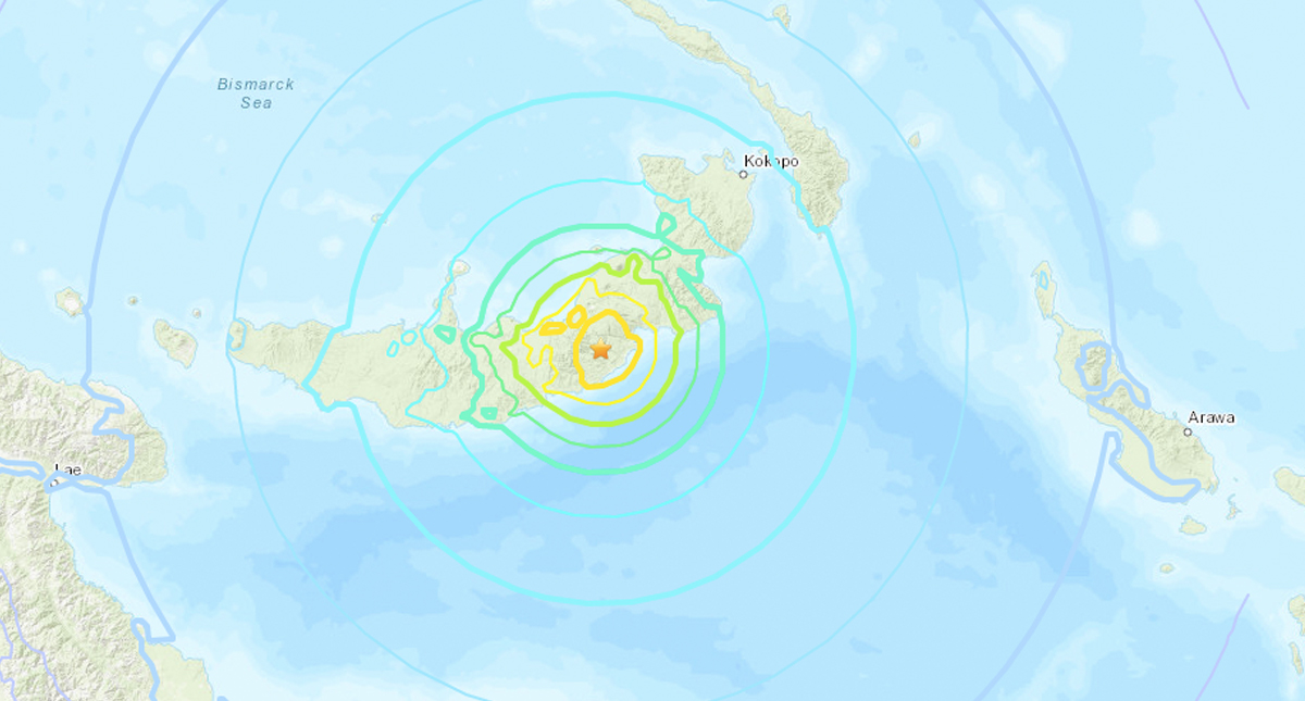 Sismo magnitud 7 sacude Papúa Nueva Guinea