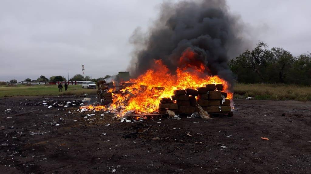 Destruyen más de dos toneladas de narcóticos en Tamaulipas