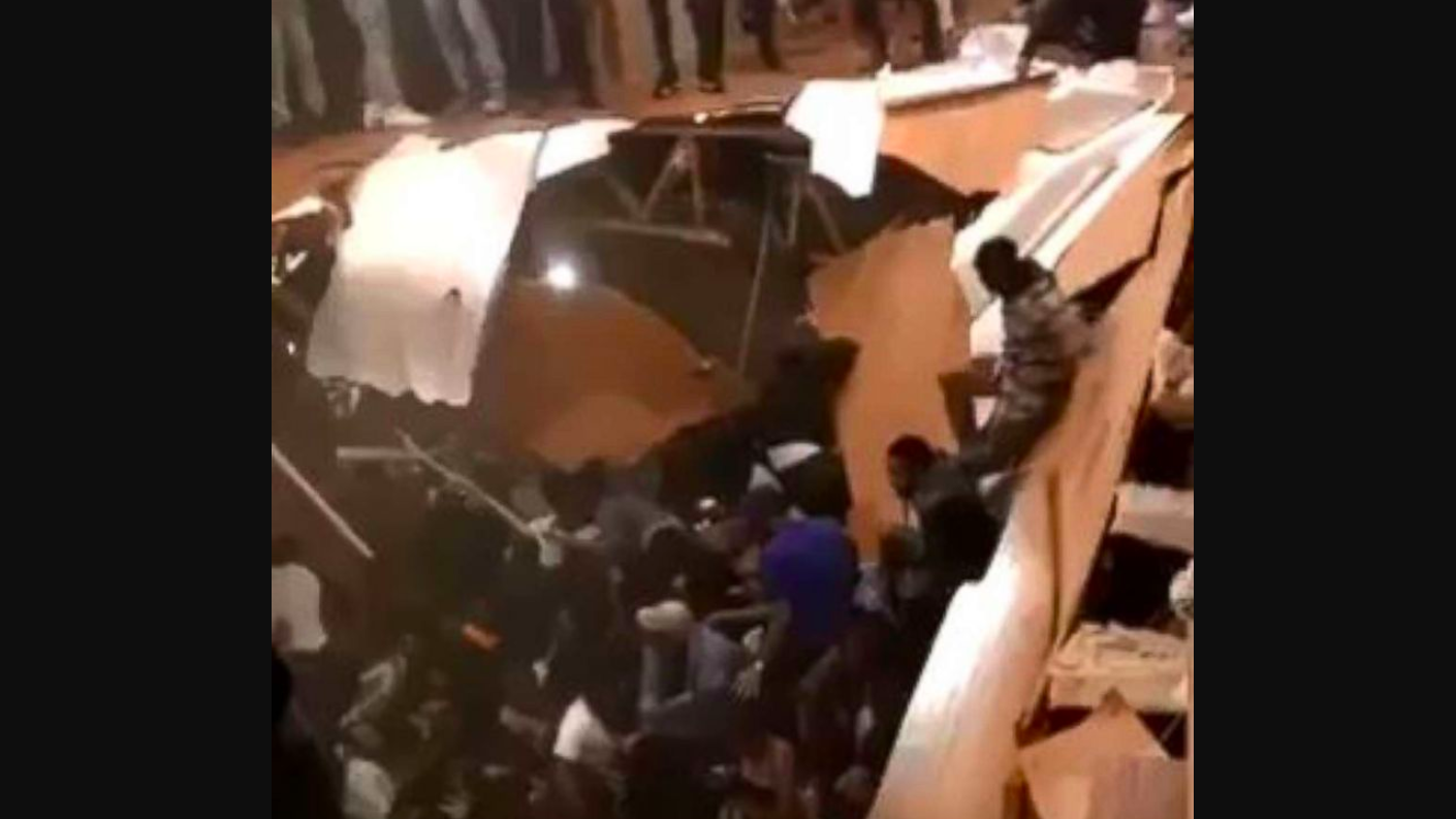 #Video 30 heridos tras colapso de piso durante fiesta en Carolina del Sur